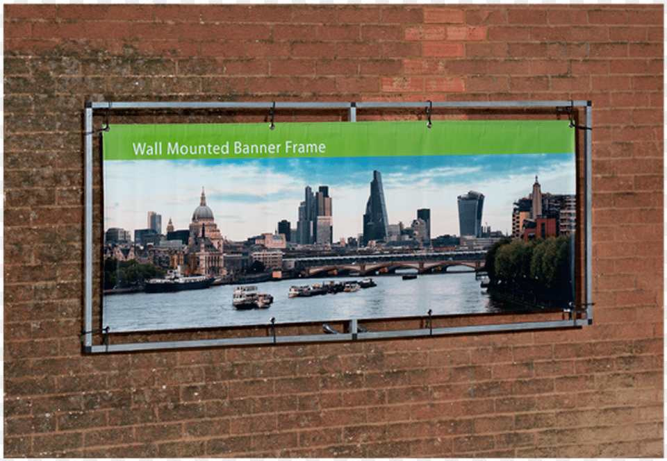 Wall Mounted Banner Frames Picture Frame, Advertisement, Brick, City, Urban Free Png