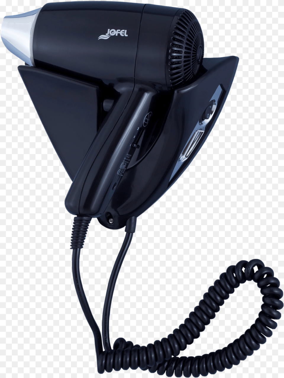 Wall Mounted Hair Dryer Black Blow, Appliance, Device, Electrical Device, Blow Dryer Png Image