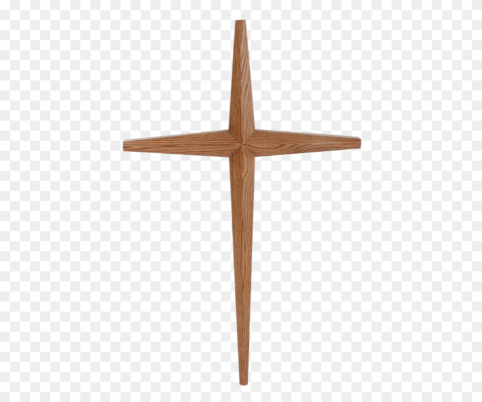 Wall Mounted Starburst Cross, Symbol, Wood Free Png Download