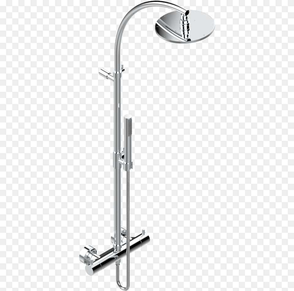 Wall Mounted Thermostatic Shower Mixer 12quot With Shower Shower Head, Bathroom, Indoors, Room, Shower Faucet Png Image