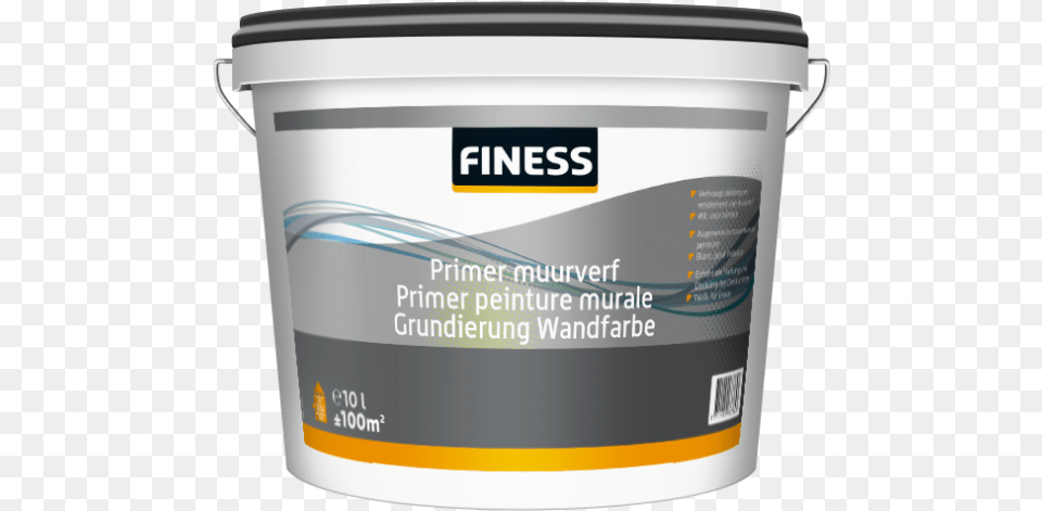 Wall Paint Primer Finess Muurverf, Paint Container, Cup, Disposable Cup Free Png Download