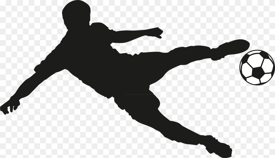 Wall Sticker Football, Kicking, Person, Adult, Male Png Image