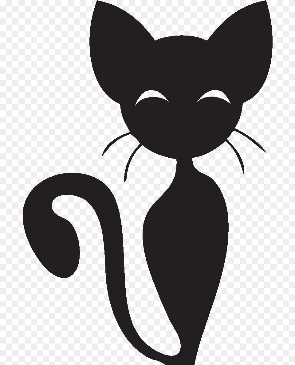 Wall Sticker Whiskers Cat Decals Decal Kitten Clipart Chat Mignon Le Petit Chat, Person, Stencil, Animal, Mammal Free Transparent Png
