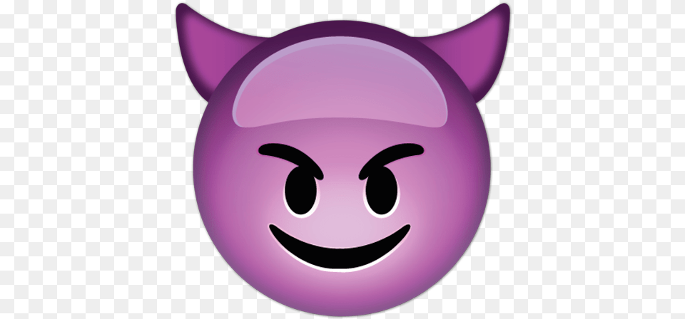 Wall Stickers Smiling Face With Horns Devil Face Emoji, Purple, Astronomy, Moon, Nature Png Image