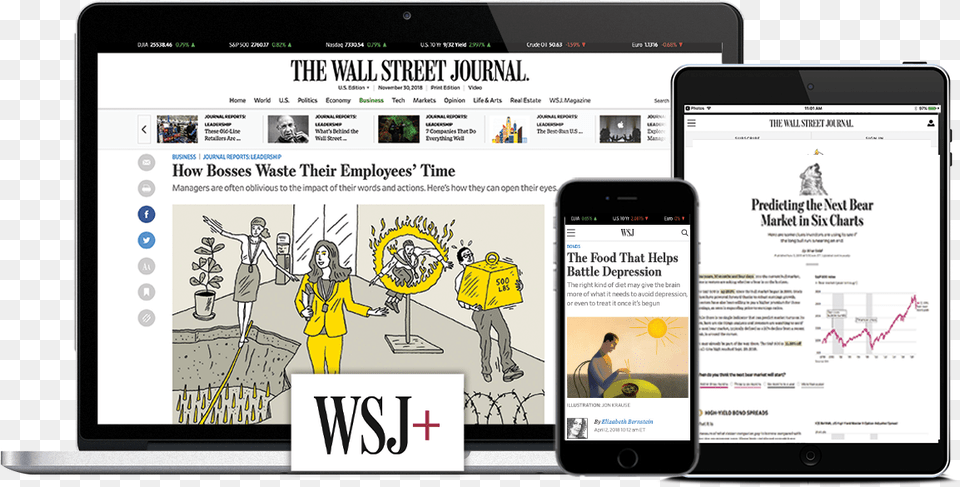 Wall Street Journal Subscription, Electronics, Mobile Phone, Phone, Person Free Transparent Png