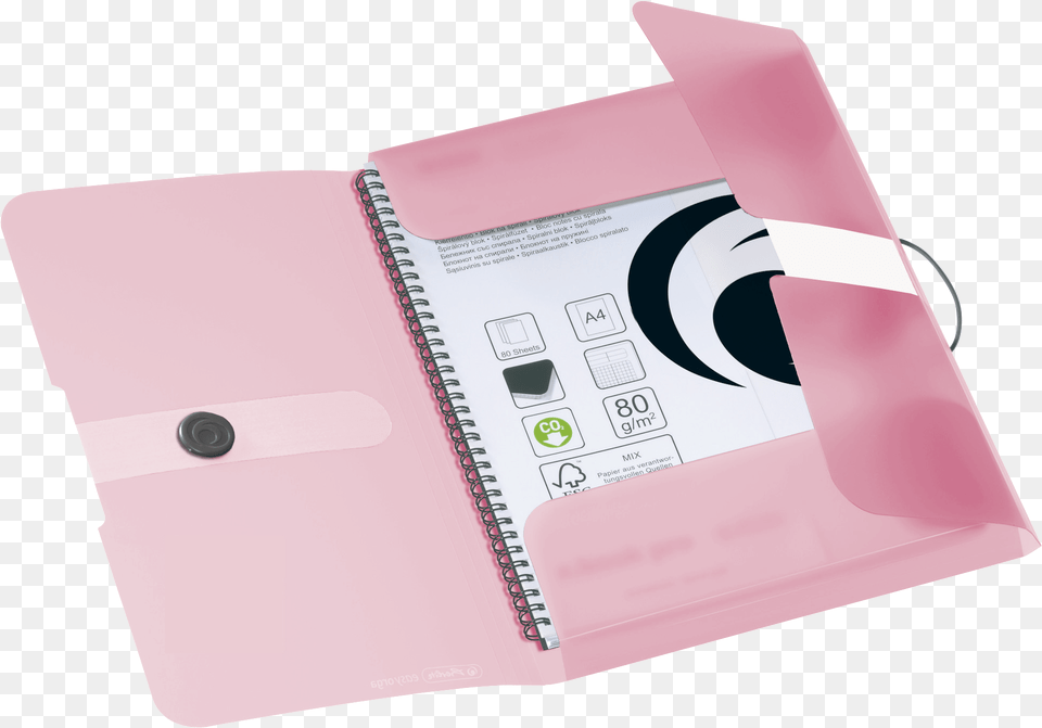 Wallet Folder Pastels Pp A4 Rose Transp, Diary, File Binder, File Folder Free Png Download