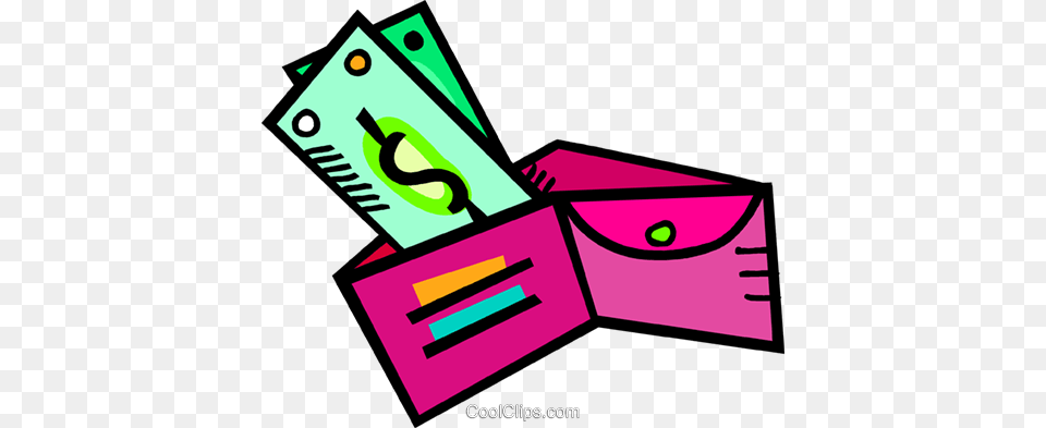 Wallet With Cash Overflowing Royalty Vector Clip Art, Dynamite, Weapon Free Png Download