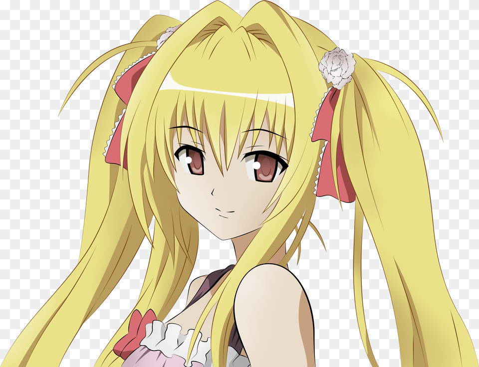 Wallpaper Girl Look Anime Hair Face For The Desktop Anime Girls Yellow Hair, Publication, Book, Comics, Adult Free Transparent Png
