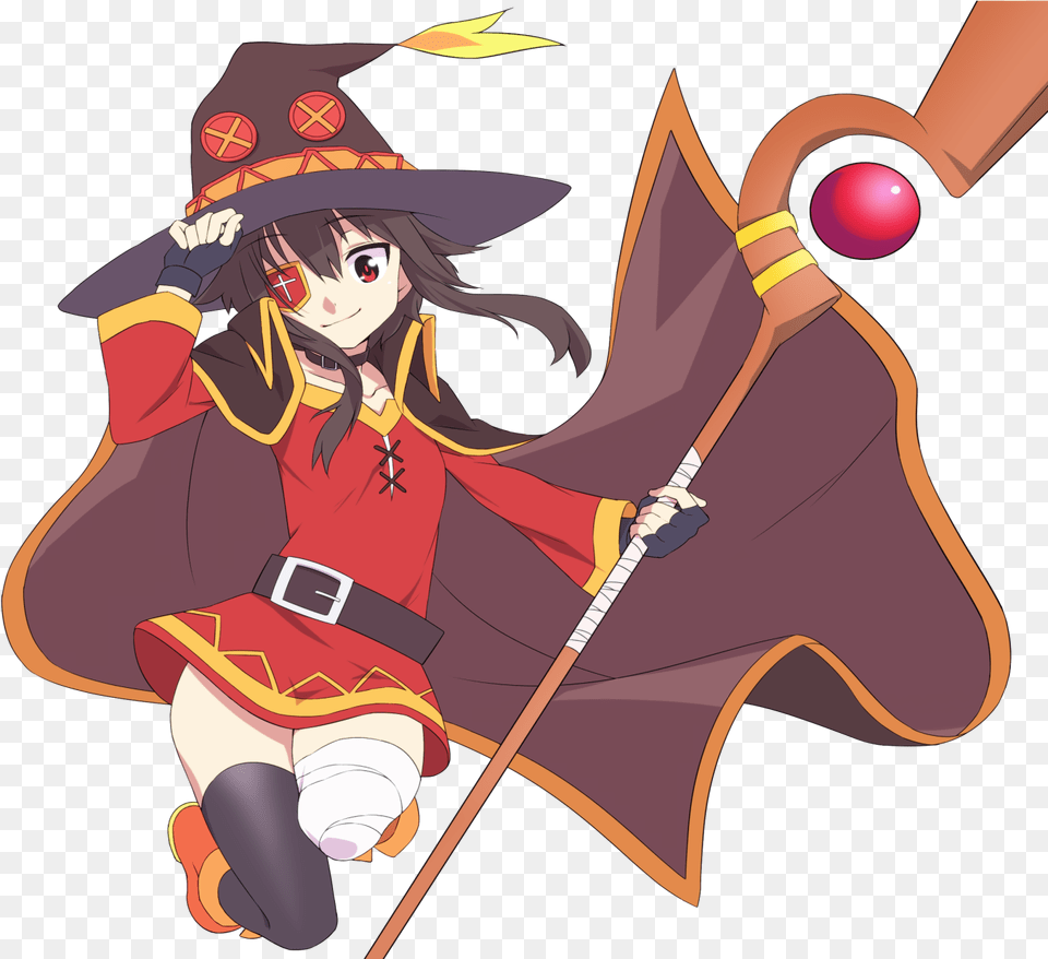 Wallpaper Megumin Transparent, Book, Comics, Publication, Adult Free Png Download