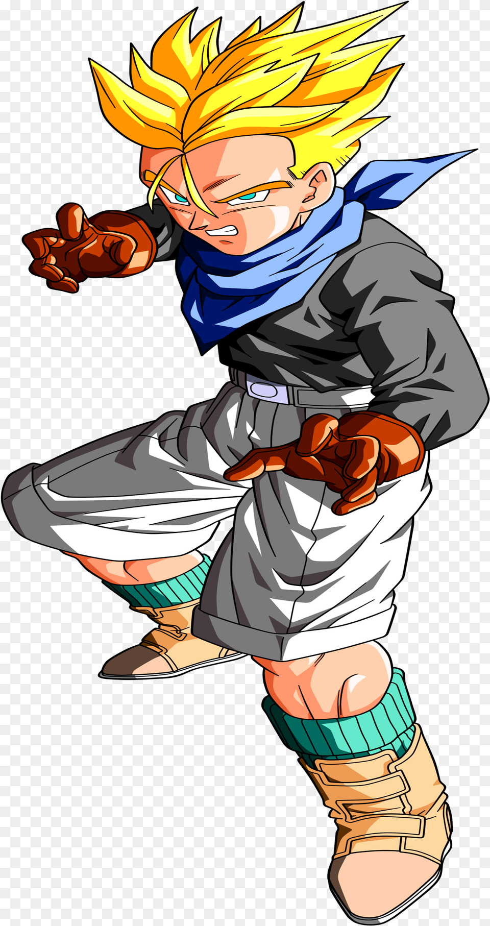 Wallpaper Super Saiyan Trunks Gt, Book, Comics, Publication, Baby Free Png