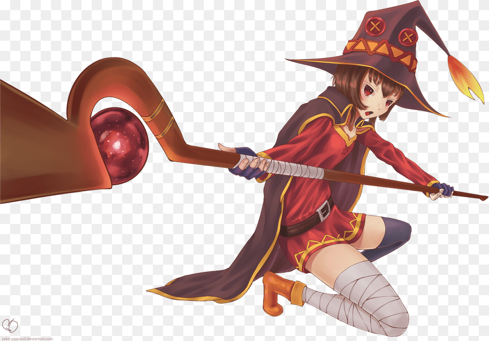 Wallpapers Id Megumin Transparent Background, Book, Comics, Publication, Adult Png