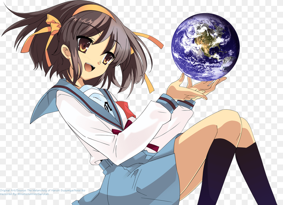 Wallpapers Id Melancholy Of Haruhi Suzumiya Folder, Book, Comics, Publication, Person Free Png