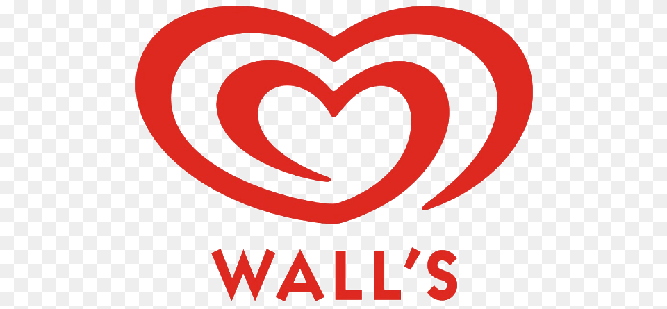 Walls Logo Logotype Walls Ice Cream Logo, Heart Free Png