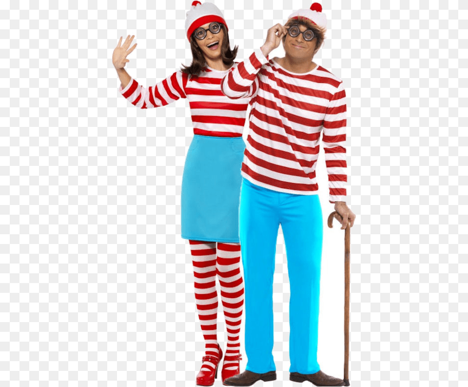 Wally Amp Wilma Combination Mens Wheres Wally Costume, Sleeve, Clothing, Long Sleeve, Person Free Png Download
