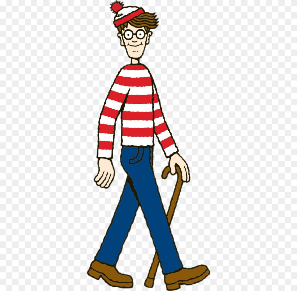 Wally Walkingtitle Wally Walking Funny Memes Wheres Waldo, Clothing, Pants, Long Sleeve, Person Free Png