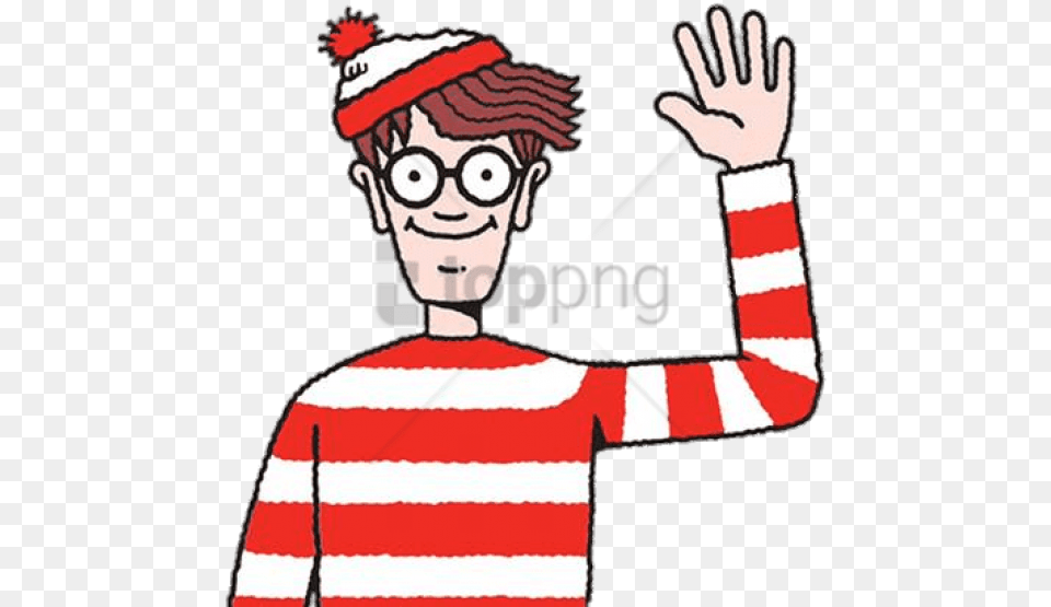 Wally Waving Goodbye Clipart Waldo, Adult, Male, Man, Person Free Png Download