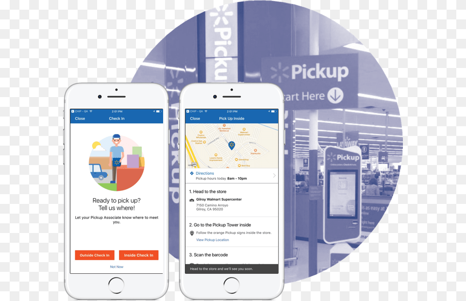 Walmart Pickup Store Click And Collect, Electronics, Mobile Phone, Phone, Person Png
