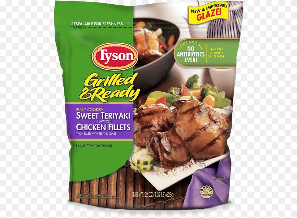 Walmart Tyson Teriyaki Chicken, Food, Lunch, Meal, Advertisement Png Image