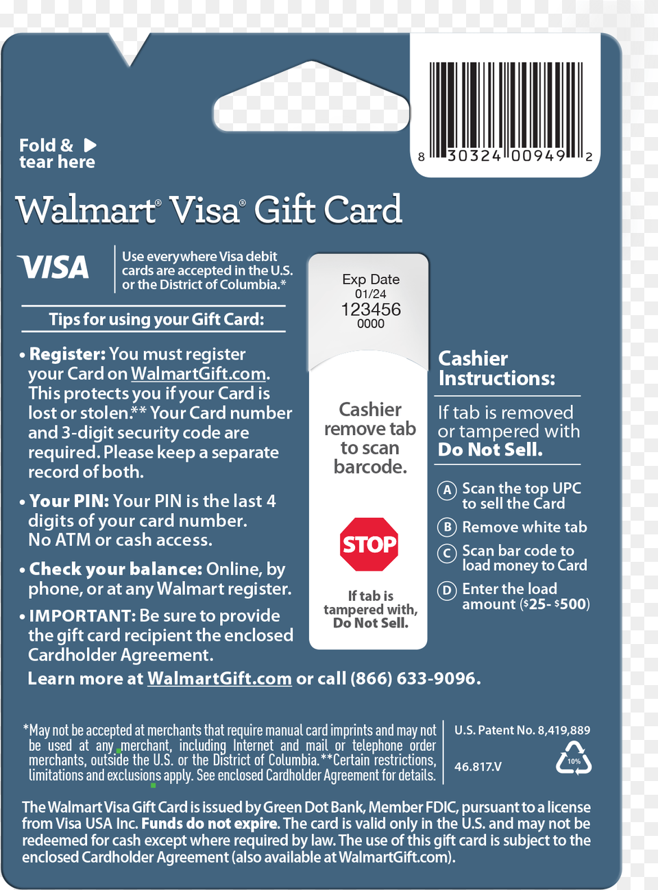 Walmart Visa Gift Card Green Dot, Text, Advertisement, Poster, Computer Hardware Free Png