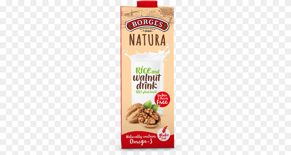 Walnut Drink Borges Natura Walnut Drink Borges Natura, Food, Nut, Plant, Produce Png