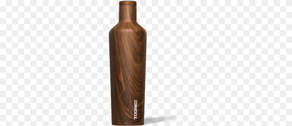 Walnut Wood Canteen Corkcicle Canteen, Bottle, Pottery, Jar, Cylinder Png