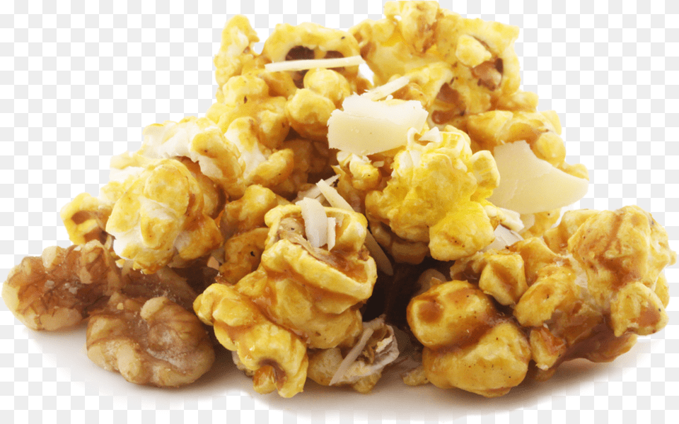 Walnuts And Almonds Caramel Popcorn Pop Corn Caramel, Food, Snack Free Transparent Png