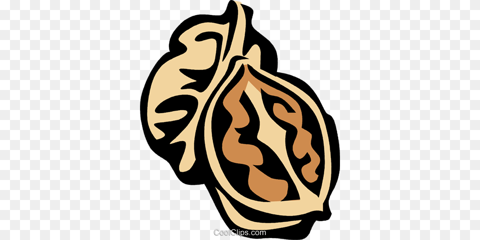 Walnuts Royalty Vector Clip Art Illustration, Food, Nut, Plant, Produce Free Transparent Png