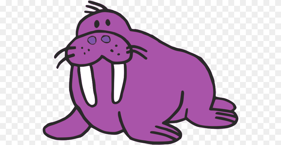 Walrus Sea Lion Drawing Clip Art, Animal, Mammal, Sea Life, Fish Free Png Download