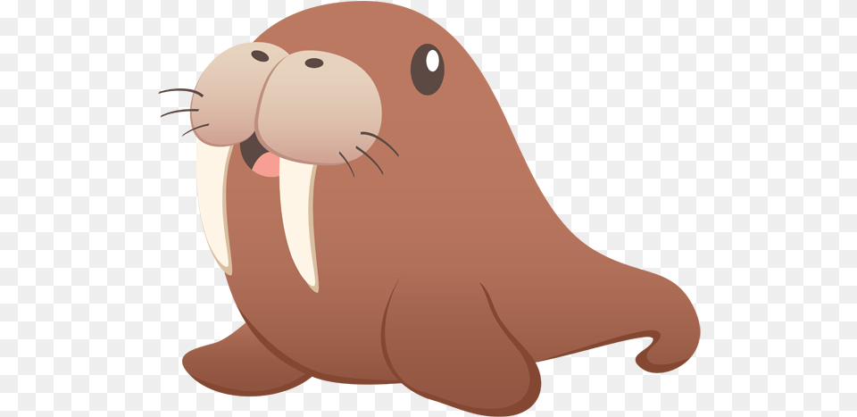 Walrus Transparent Sea Lion Cartoon, Animal, Sea Life, Mammal, Fish Png Image