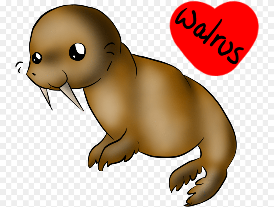 Walrus Vector Chibi Chibi Walrus, Baby, Person, Animal, Mammal Free Transparent Png