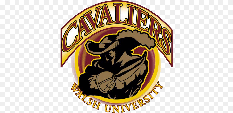 Walsh Cavs Medium Walsh University Athletics Logo, Food, Ketchup Png Image