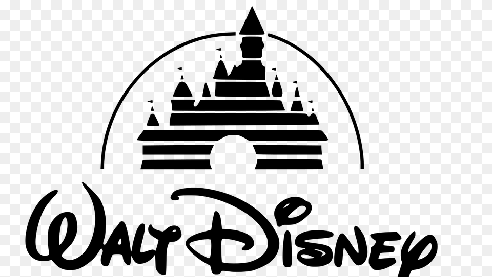 Walt Disney Logo, Gray Free Transparent Png