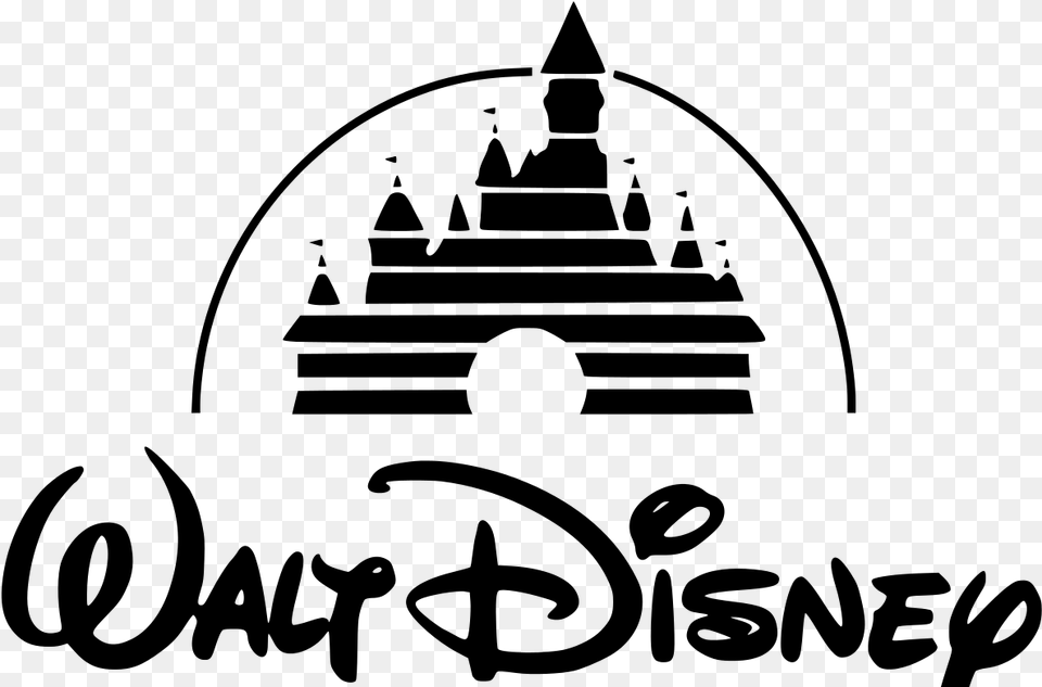 Walt Disney Logo, Gray Png