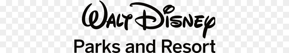 Walt Disney Logo Walt Disney Park And Resort, Text, Blackboard Free Png Download