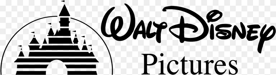 Walt Disney Pictures 1985 A Walt Disney Company Logo, Gray Free Transparent Png