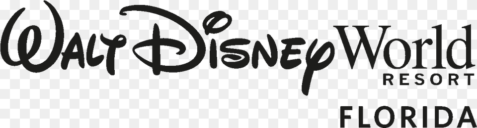 Walt Disney Resort Logo, Text, Blackboard Png Image
