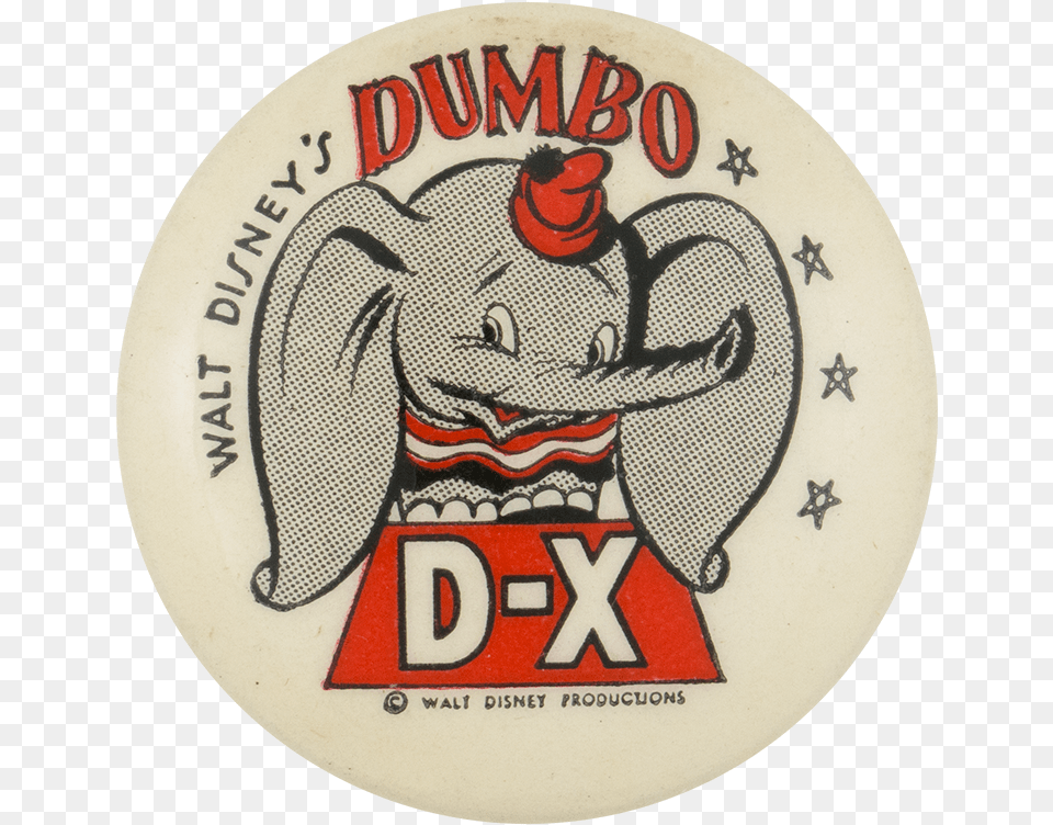 Walt Disney S Dumbo Entertainment Button Museum Dumbo, Logo, Badge, Emblem, Symbol Free Transparent Png