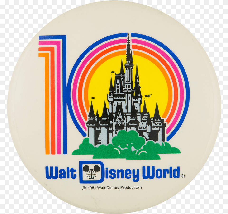 Walt Disney World 10 Entertainment Button Museum Walt Disney World, Sticker, Logo Free Png Download