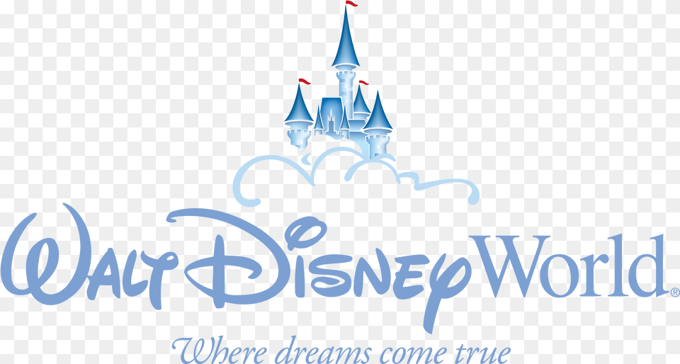 Walt Disney World Disney Theme Park Logo, Architecture, Building, Spire, Tower Free Png Download