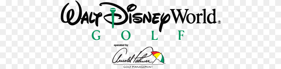 Walt Disney World Golf Walt Disney World Word, Text, Green, Logo Png Image