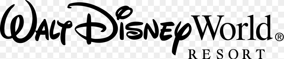 Walt Disney World Logo Svg, Gray Png Image