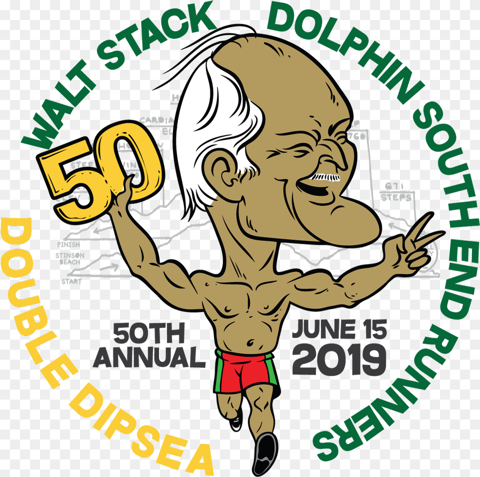Walt Stack2019png Double Dipsea Illustration, Person, Advertisement, Poster, Face Free Png