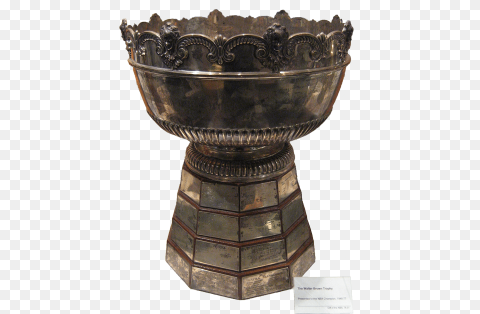 Walter A Brown Trophy Old Nba Finals Trophy, Bronze, Pottery, Jar Free Png Download