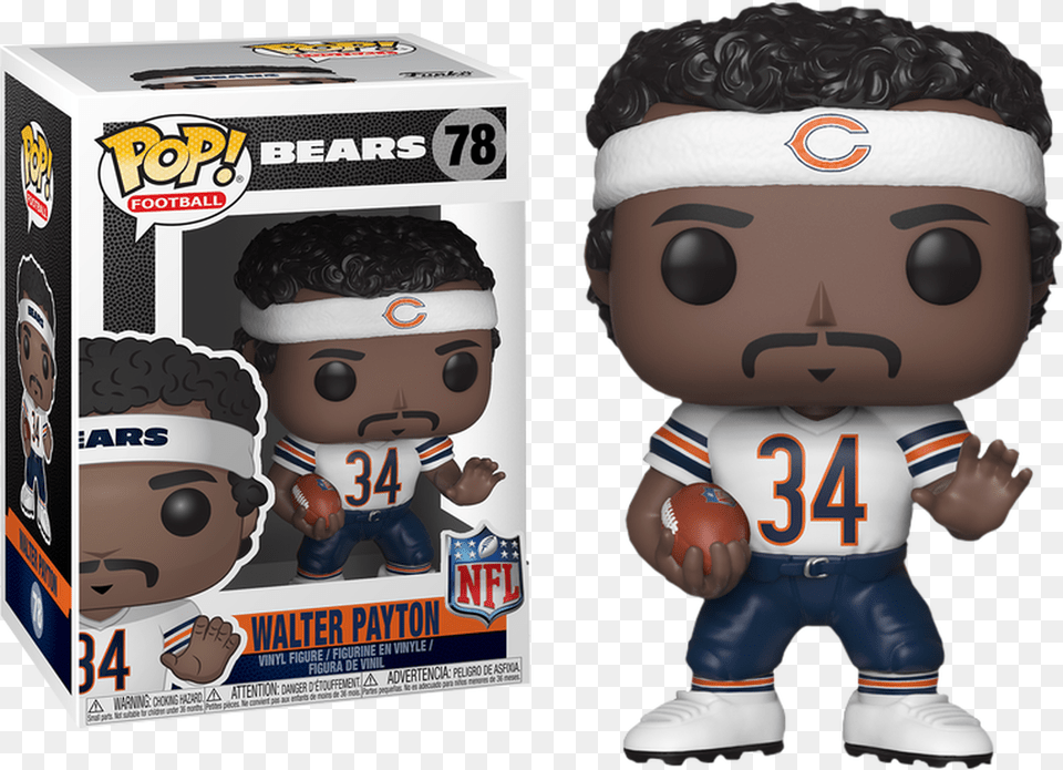 Walter Payton Chicago Bears Legends Pop Vinyl Figure Chicago Bears Funko Pop, Baby, Person, Face, Head Free Transparent Png