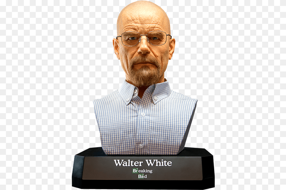 Walter White Bust, Head, Person, Photography, Frown Png Image