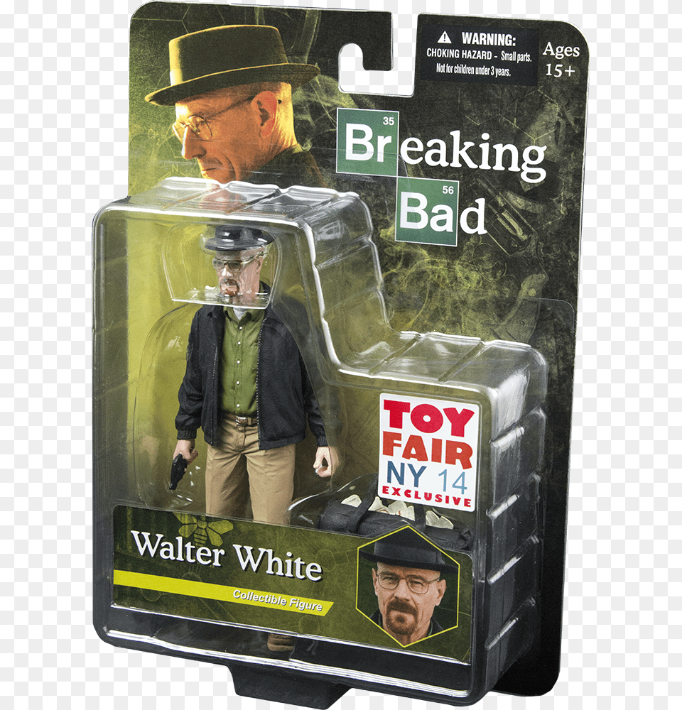 Walter White Exclusive Variant 6quot Figure Breaking Bad Action Figures Walter White Grey Jacket, Hat, Clothing, Man, Person Free Transparent Png