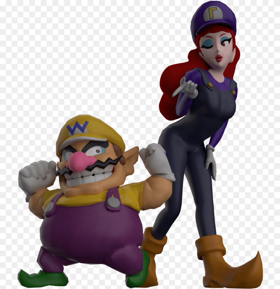 Waluigi, Toy, Baby, Person, Face Free Png