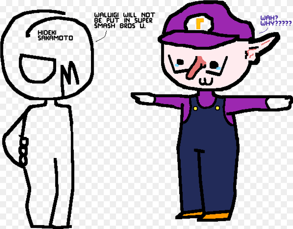 Waluigi, Person, Clothing, Hat, Face Free Png