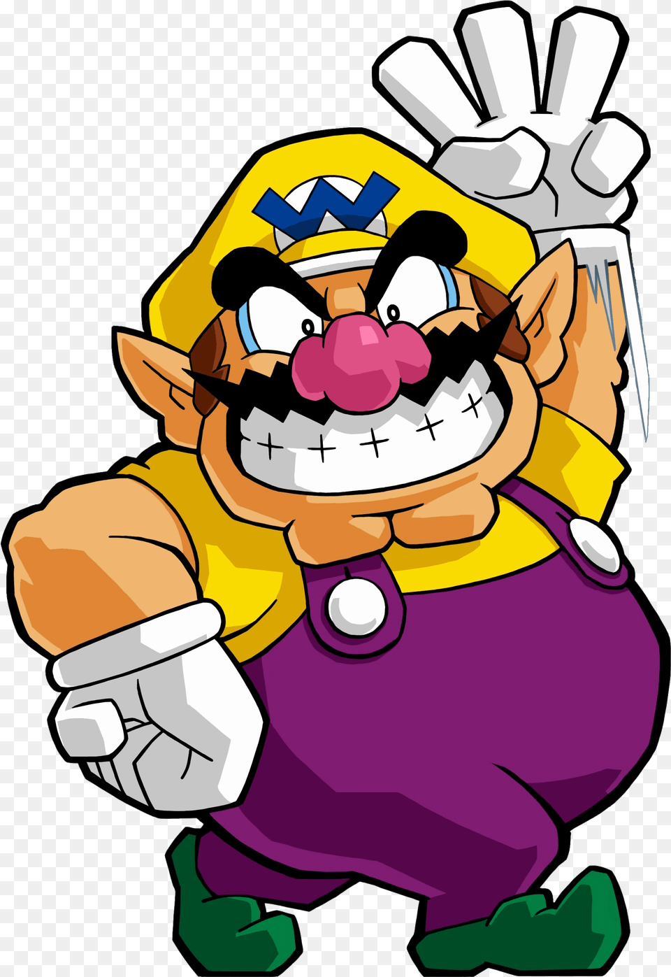 Waluigi 2d Recherche Google Mario Bros Nintendo Miniaturas Wario Bros, Baby, Person, Face, Head Png Image