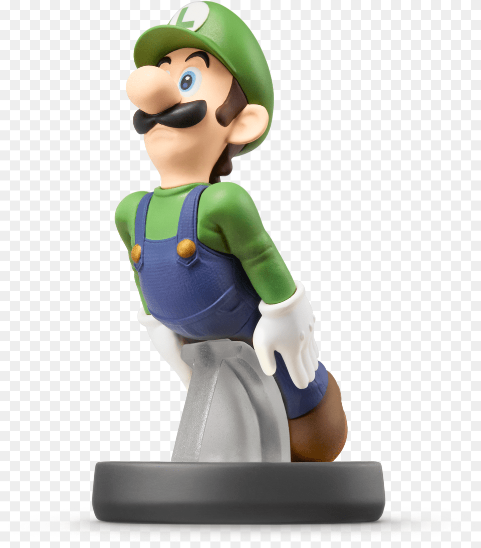 Waluigi Amiibo Super Smash Bros Luigi Amiibo, Figurine, Baby, Person, Face Png